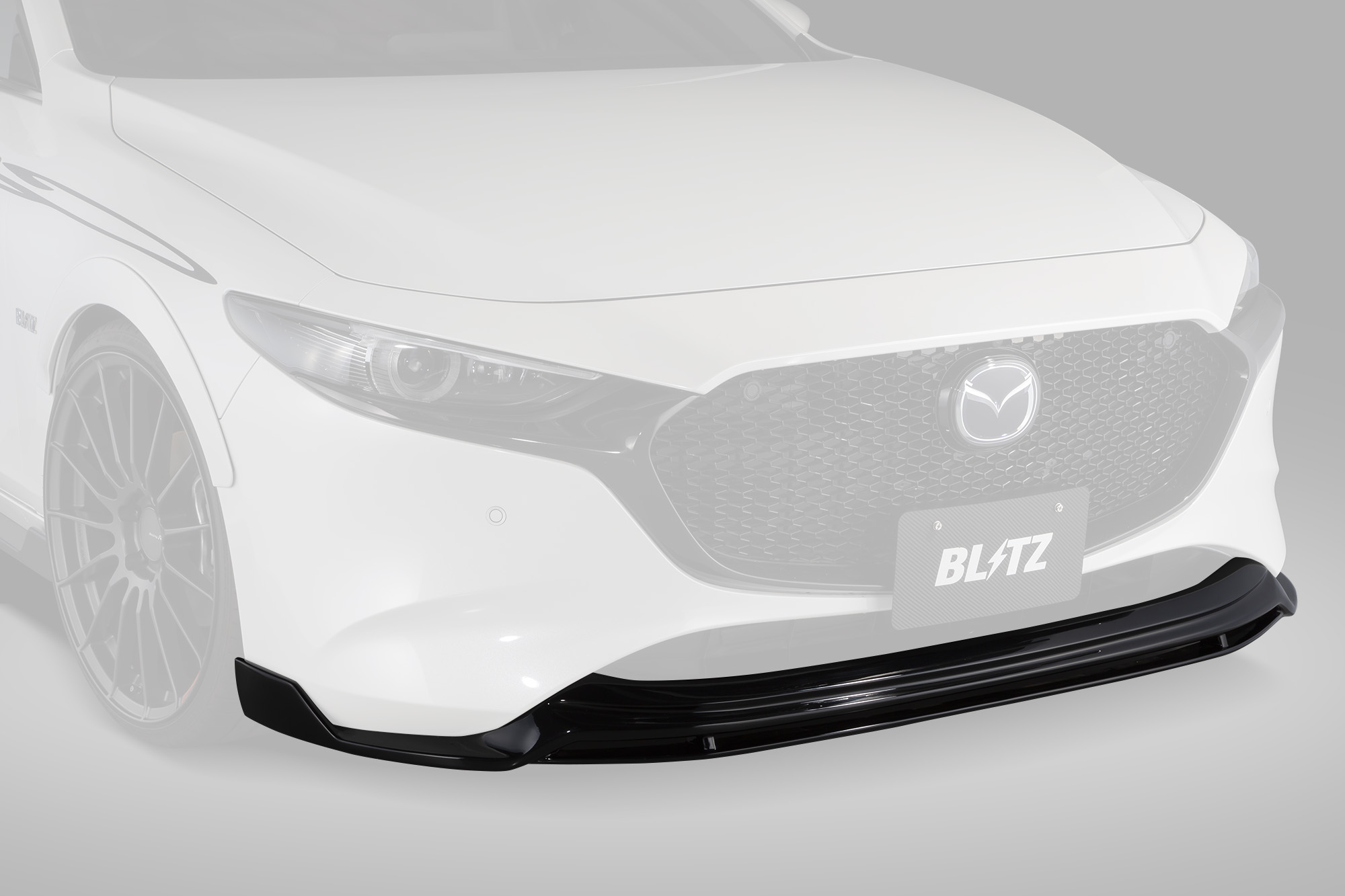 ブリッツ MAZDA3 ファストバック BLITZ サイドスポイラー AERO SPEED FRP製 Rコンセプト 60386 エアロスピード  BPEP BK 塗装済