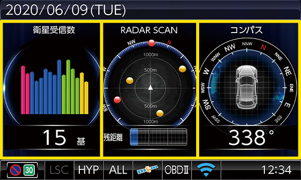 OBDIIアダプターオプション レーザー＆レーダー探知機 ブリッツ